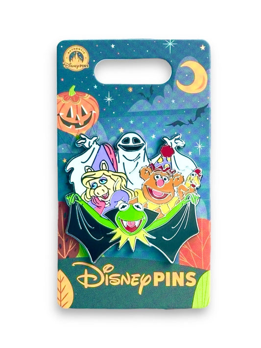 2025 Disney Parks The Muppets Halloween Ghost Kermit Miss Piggy & Fozzie OE Pin