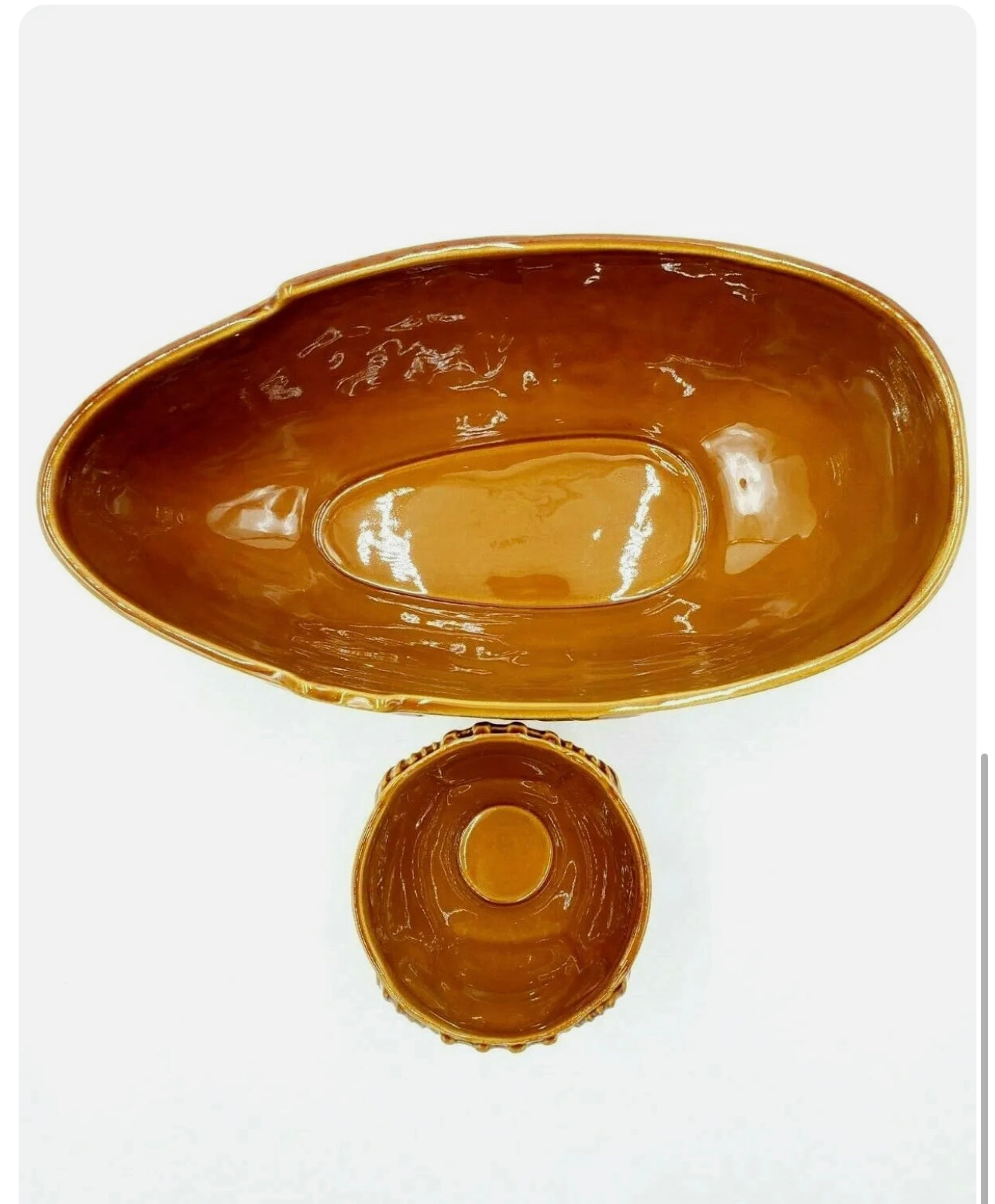 Disney Parks Polynesian Resort Trader Sams Nautilus Chip and Dip Bowl Set Tiki