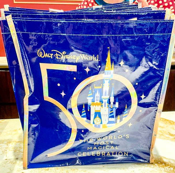 Disney World 50th Anniversary Reusable Shopping Bags 2021