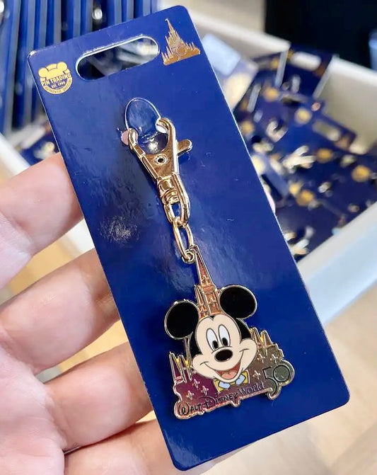 Disney 50th Celebration Mickey Mouse Lanyard Clip