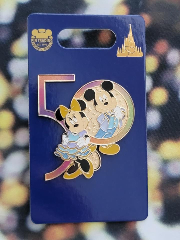 Disney 50th Anniversary Mickey And Minnie Walt Disney World 2021 Pin