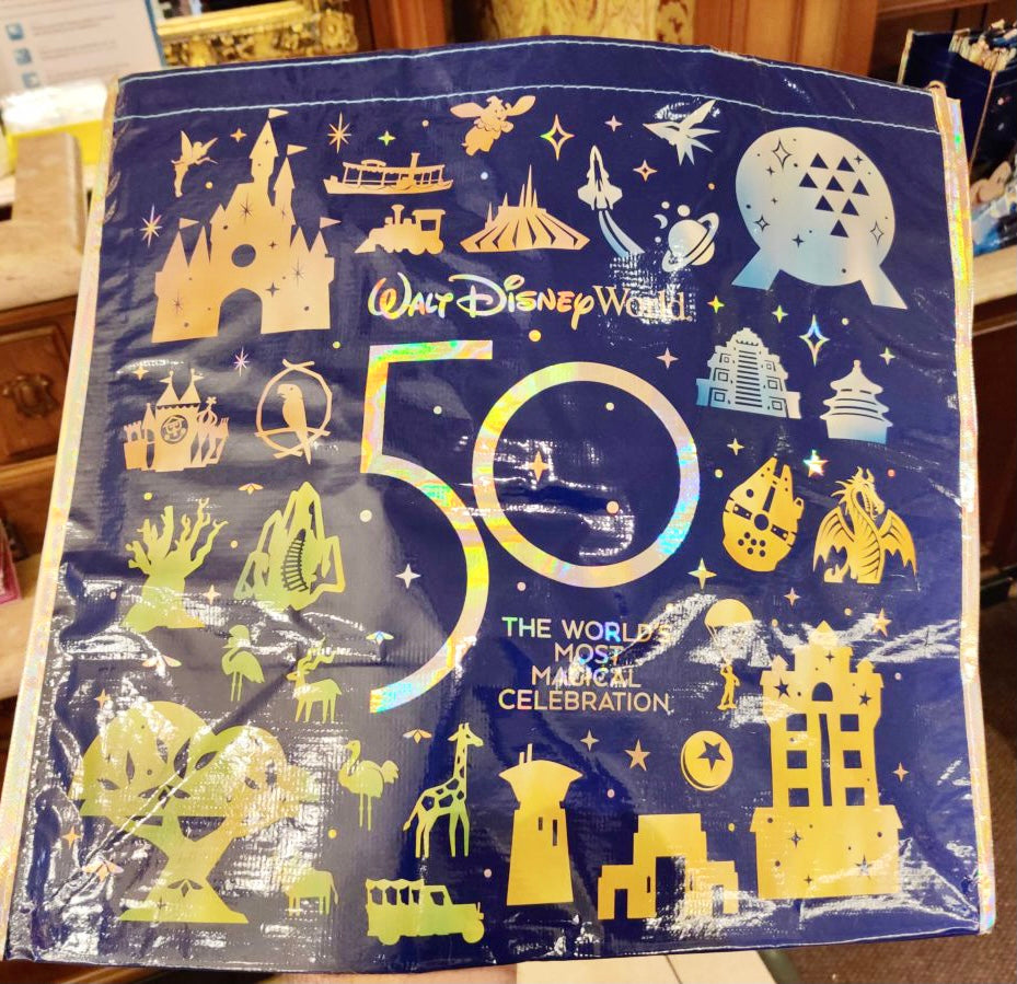 Disney World 50th Anniversary Reusable Shopping Bags 2021