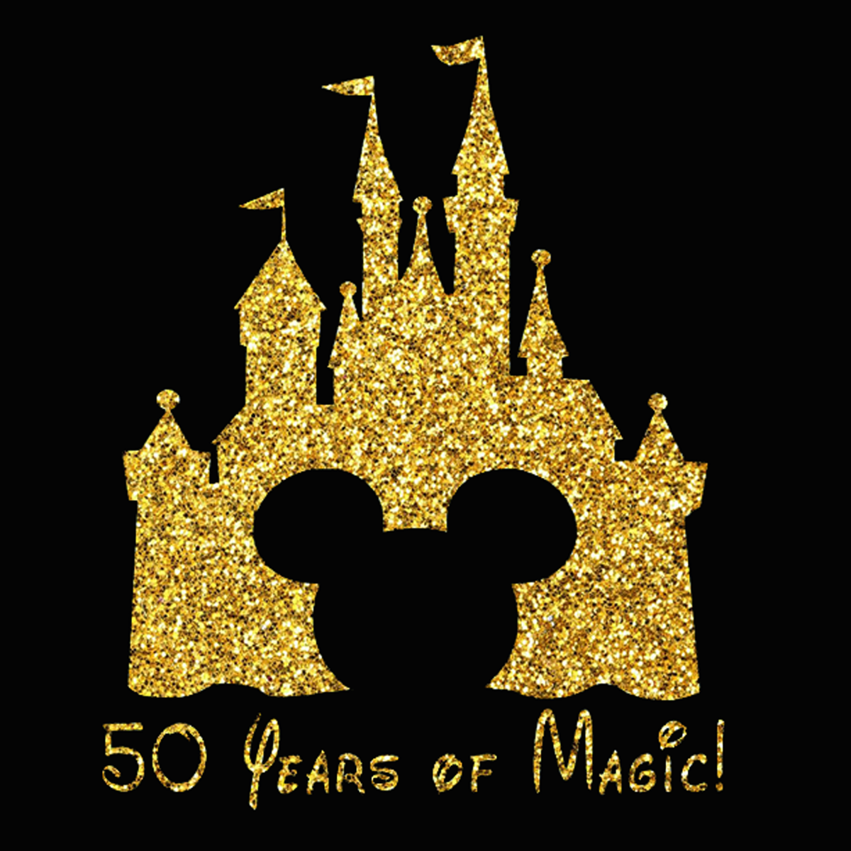Disney 50th Anniversary Castle  Patch Clothes Disney Castle