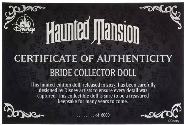 Disney Parks Haunted Mansion Constance Hatchaway Bride 17" LE Collector Doll