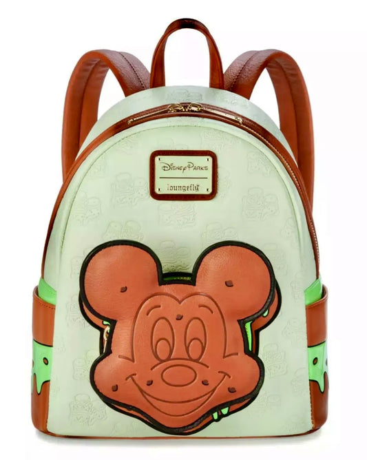 Disney Parks Loungefly Mickey Mouse Mint Ice Cream Sandwich Mini Backpack