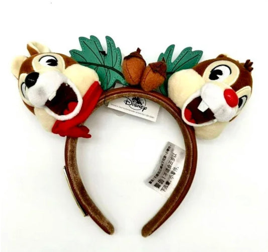 Disney Chip and Dale Loungefly Ears Headband 50th Anni Fort Wilderness