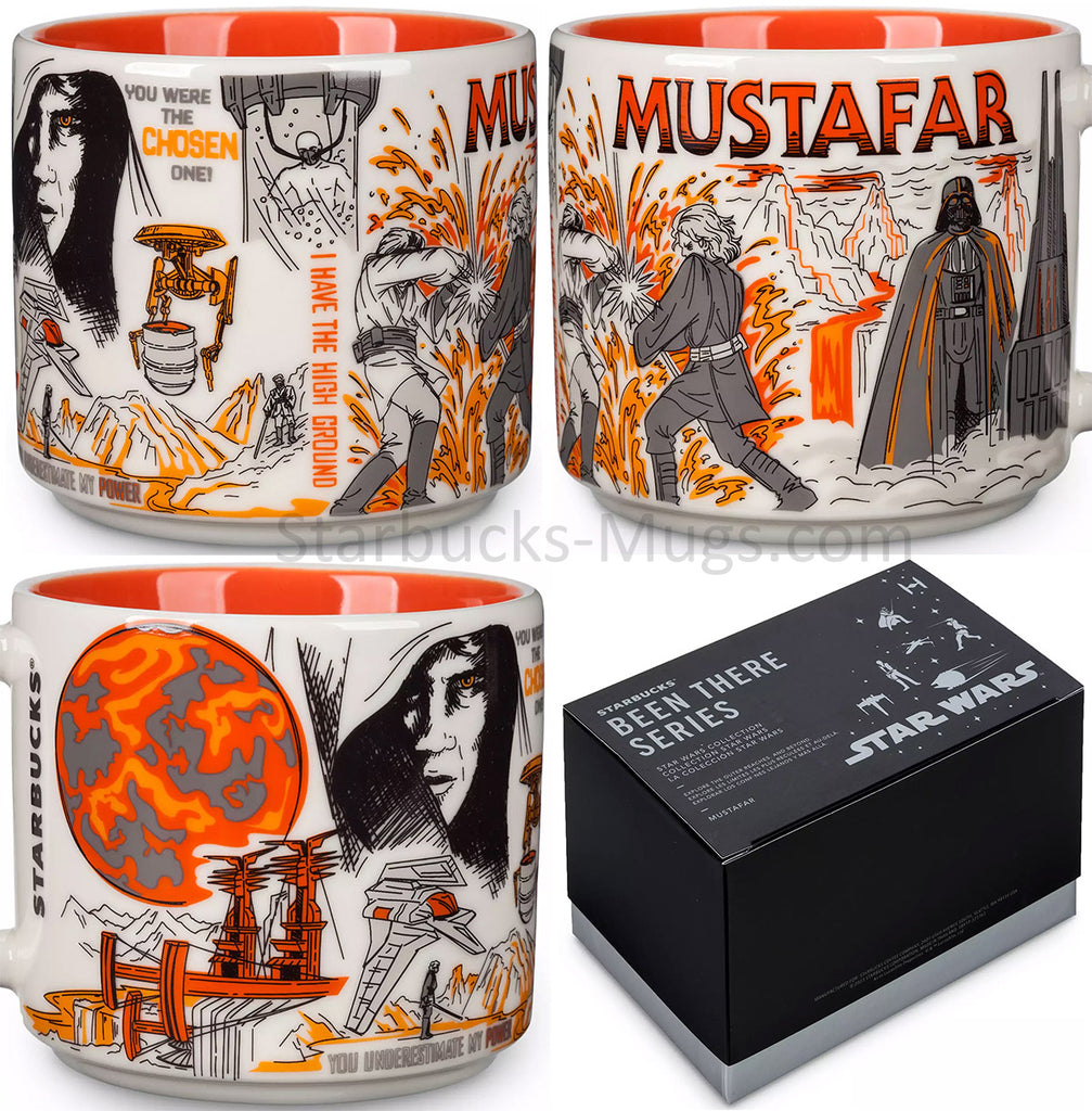 Star Wars mugs for the May 4th, 2023 – Jakku, Coruscant, Mustafar