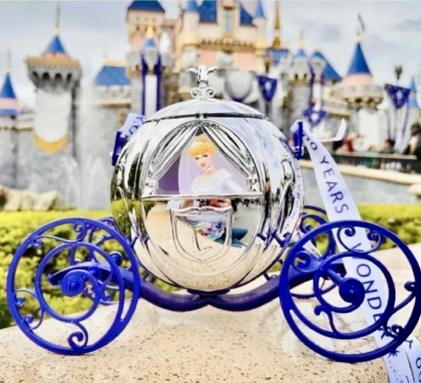 Disney Parks 100 Years Of Wonder Cinderella Carriage Metallic Popcorn Bucket