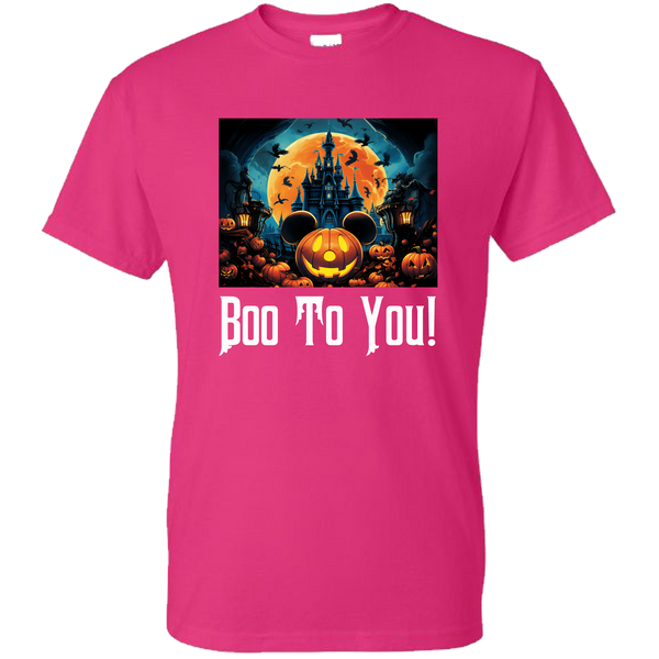 Mickey Mouse Halloween Tee - Spooky Fun with Mickey's Not-So-Scary Halloween Vibes - Disney Trick-or-Treat Shirt