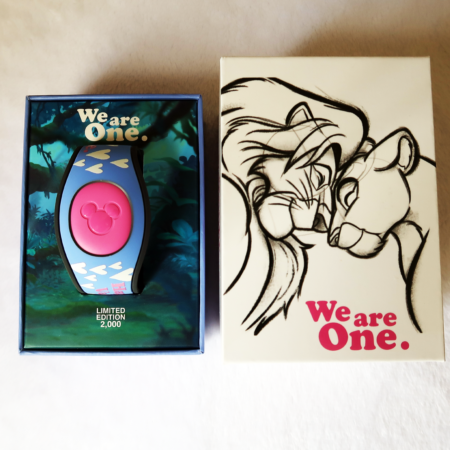 Lion King We Are One Valentine’s Day 2021 Magic Band LE 2000 New And Unlinked, Lion King Valentines Magic Band 2021