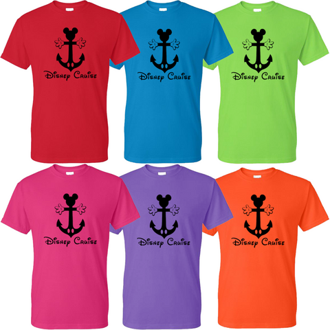 Disney Cruise Line T-Shirt! - Disney Cruise Tee Shirt - Disney Matching Shirts - Disney Family Vacation Matching T-Shirts, Super Colorful!