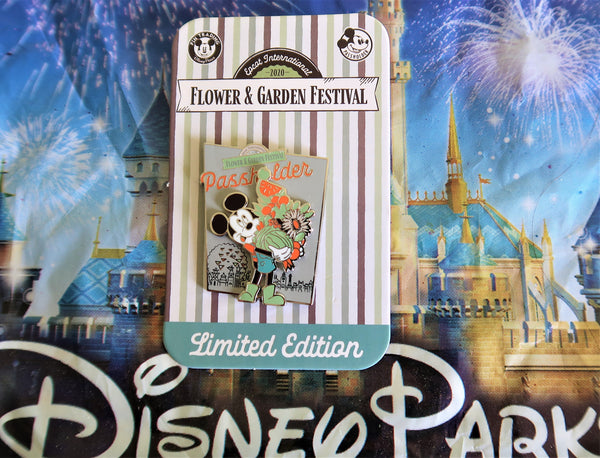 Disney EPCOT 2020 Flower and Garden Festival Mickey Annual Passholder Pin LE
