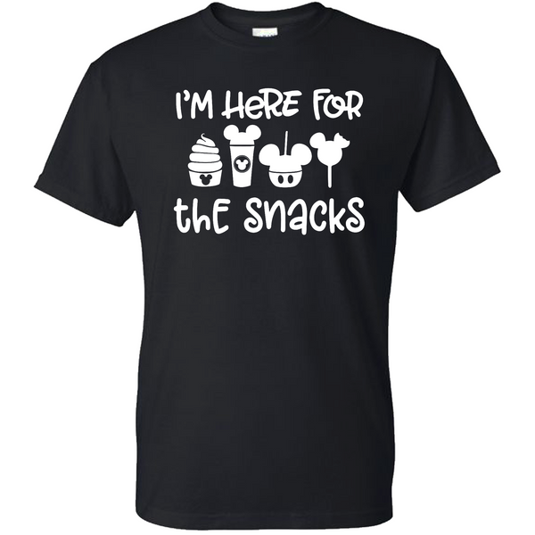 I'm here for the snacks shirt, Disney snacks t shirt, Mickey Bar Shirt, Dole whip shirt, Disney World snacks shirt