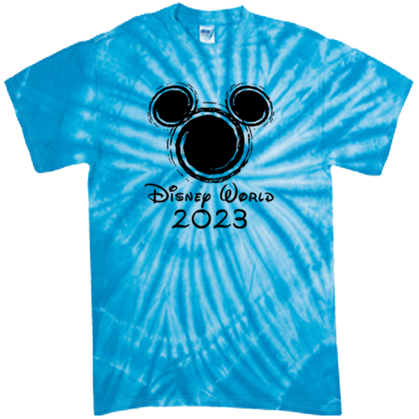 Disney Tie Dye Shirt, Disney World Vacation Shirt, Disney Matching Shirt, Free Personalization, Screen Printed!
