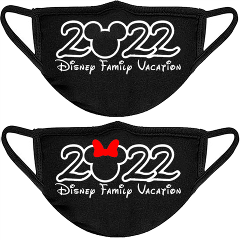 Disney 2022 Vacation Face Masks, 2022 Disney Face Masks, Disney World Face Mask 2022, Disneyland Face Mask, Disney 2022 Masks