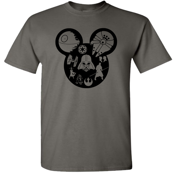 Star Wars T Shirt, Disney Star Wars Mickey Shirt, Disney Matching Shirts, Darth Vader Disney Shirt, Perfect Shirt To Wear at Galaxy's Edge