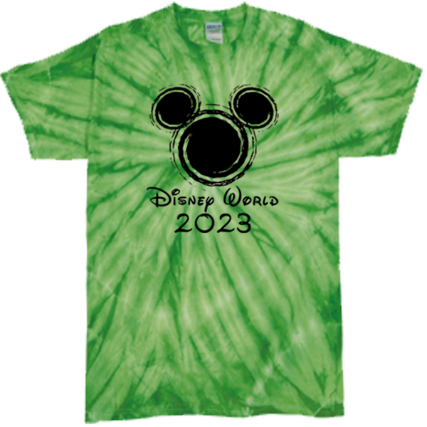 Disney Tie Dye Shirt, Disney World Vacation Shirt, Disney Matching Shirt, Free Personalization, Screen Printed!