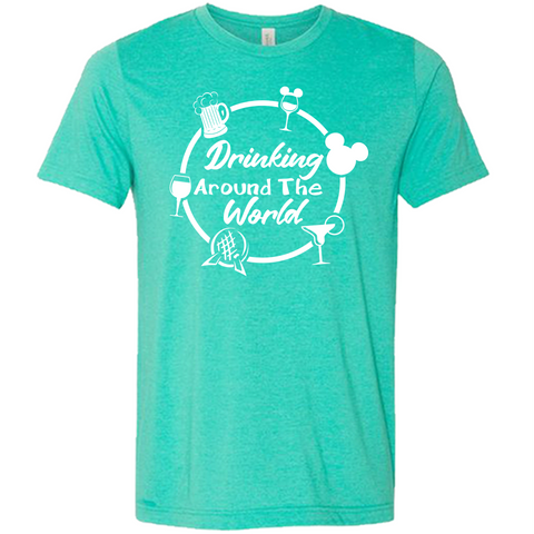 Drinking Around The World T Shirt, Disney T Shirt, Epcot T Shirt, Disney Matching T Shirt, World Showcase T Shirt, Flower and Garden Festival Shirt