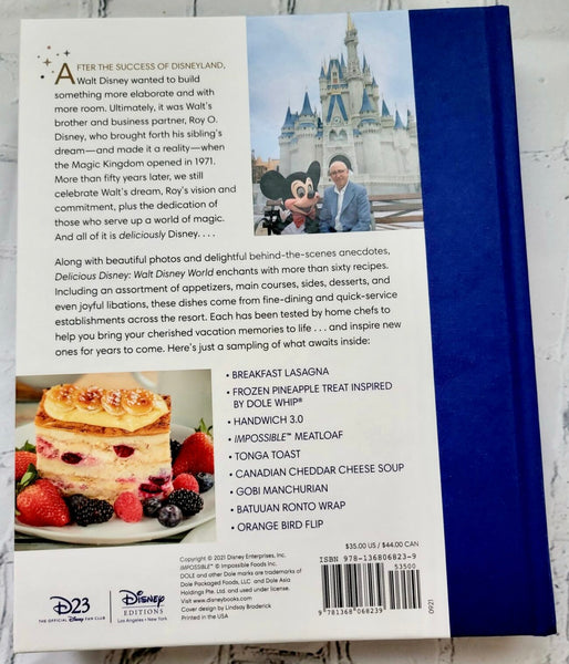 Disney Parks Delicious Disney World 50th Anniversary Cookbook Recipes