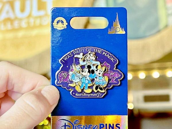 Disney 50th Anniversary Mickey and Friends I Was Part Of The Magic Pin LR