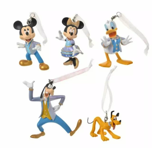 Disney World 50th Anniversary Mickey and Friends Christmas Ornament Set 2021