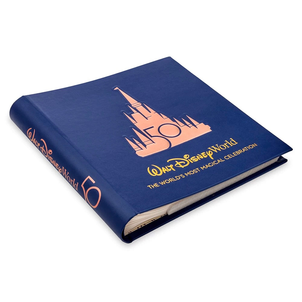 Disney World 50th Anniversary Cinderella Castle Photo Album With Pen