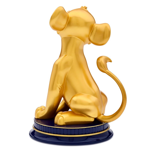 Disney World 50th Anniversary Lion King Simba Gold Statue Figurine