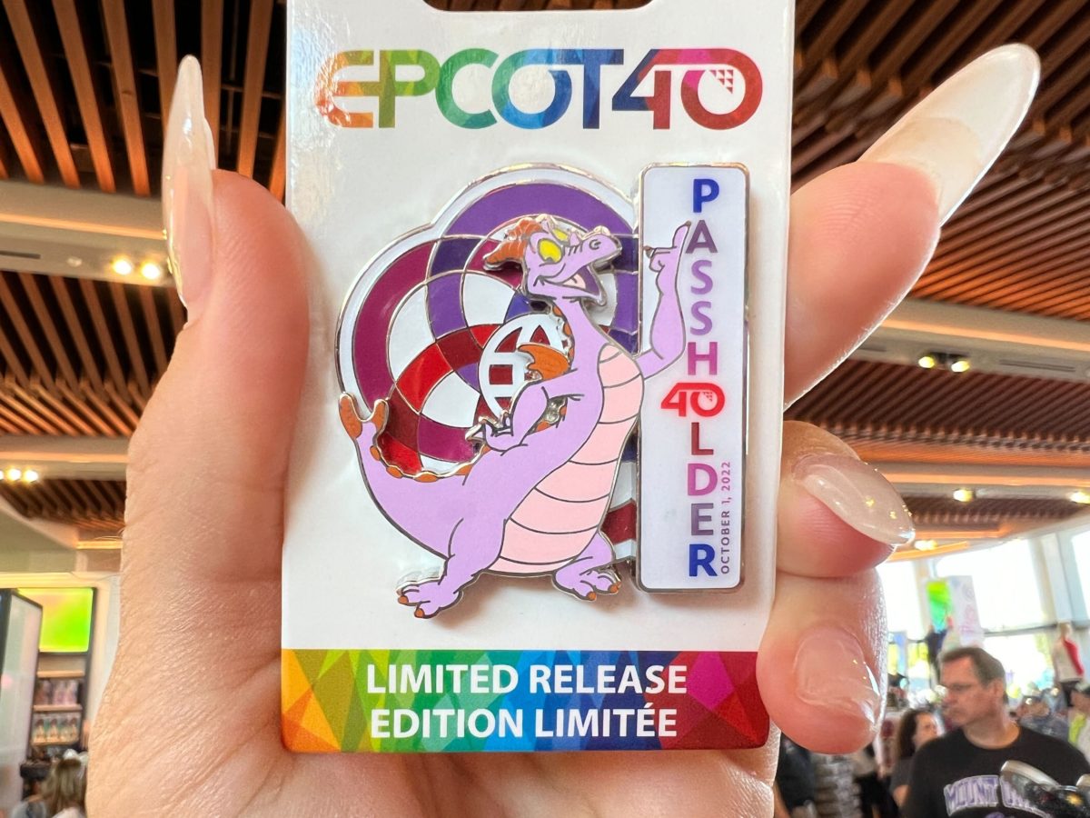 Disney Parks 2022 Epcot 40th Anniversary Figment Passholder LR Pin