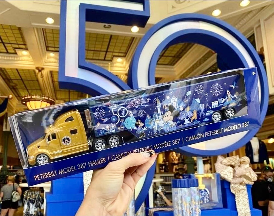 Disney World 50th Anniversary Mickey  Peterbilt Hauler Truck Toy Model 2021