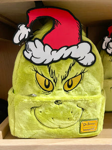 2022 Universal Studios Dr Seuss Grinch Christmas Loungefly Backpack Plush
