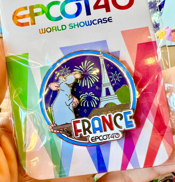 2022 Disney Parks Epcot 40th Showcase France Pavilion Pin Remy