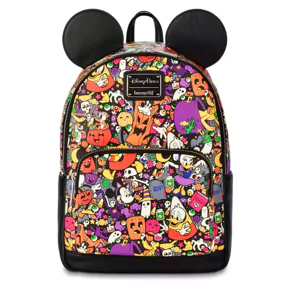 Walt Disney World 50th Anniversary Mickey and Friends Loungefly Backpack  Purse