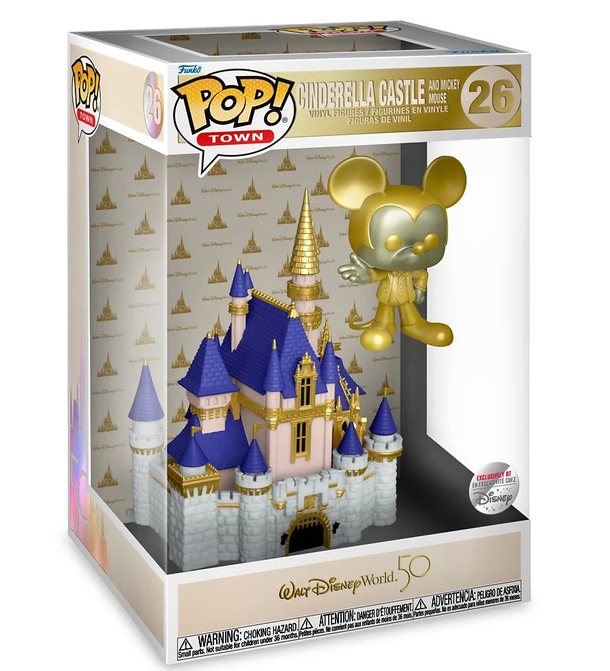 Disney World 50th Anniversary Castle and Mickey Funko Pop