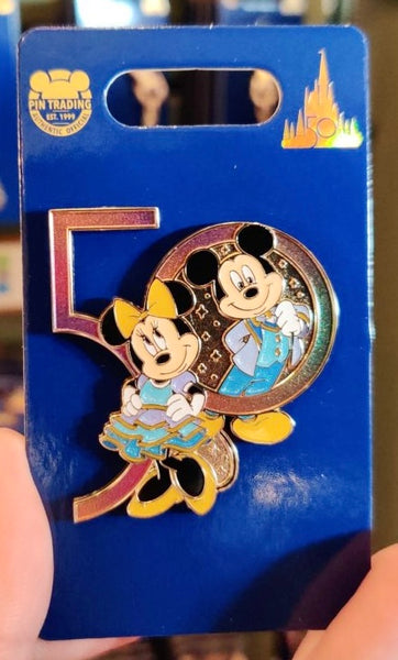 Disney 50th Anniversary Mickey And Minnie Walt Disney World 2021 Pin