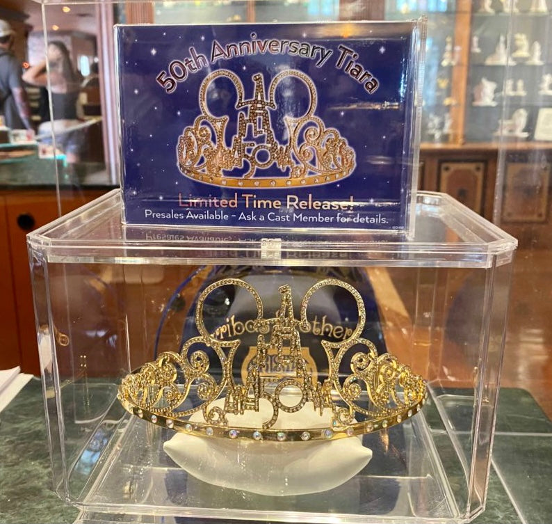 Disney World Parks 50th Anniversary Celebration Arribas Tiara Crown Swarovski 2021