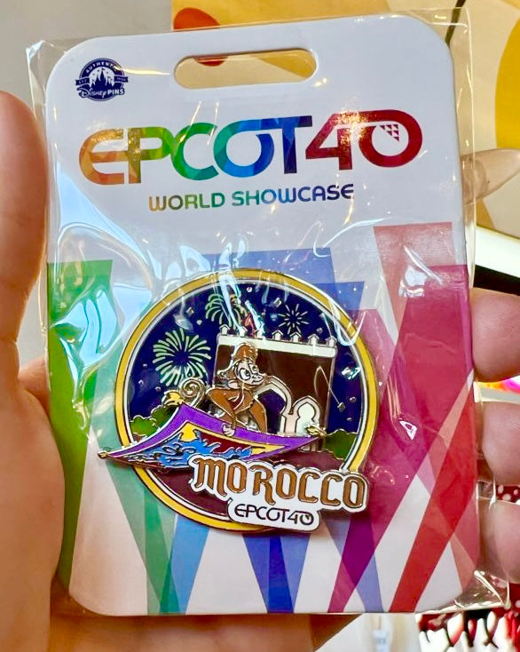 Disney Parks 2022 Epcot 40th World Showcase Morocco Pavilion Pin Aladdin Abu