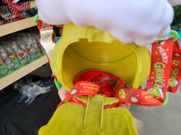Grinch Christmas Grinchmas figure popcorn bucket Universal Studios