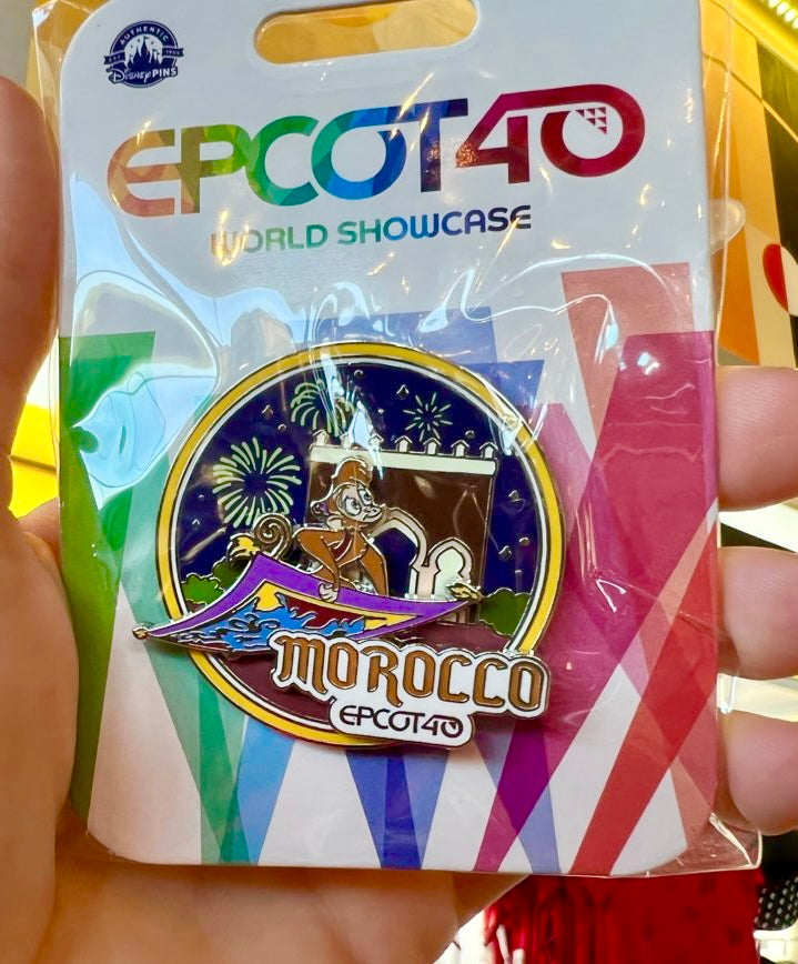 Disney Parks 2022 Epcot 40th World Showcase Morocco Pavilion Pin Aladdin Abu