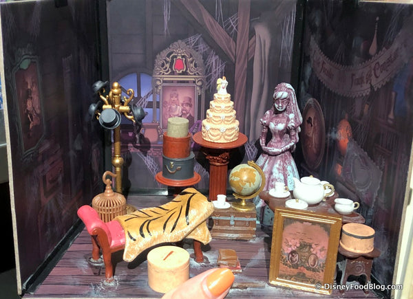 Disney Parks Haunted Mansion Diorama Attic The Bride Miniature Scene 32 pieces