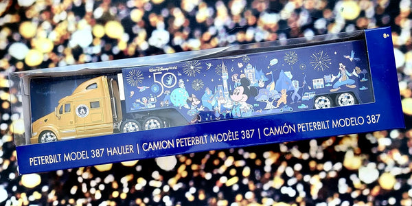 Disney World 50th Anniversary Mickey  Peterbilt Hauler Truck Toy Model 2021