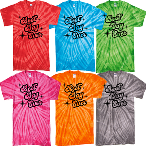 Best Day Ever Tie Dye Shirt, Disney Matching T Shirt, Disney Matching Tie Shirt, Disney Family Vacation Matching Shirts, 50th anniversary