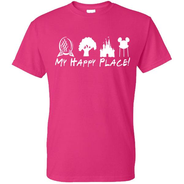 My Happy Place Shirt, Disney Vacation Shirt, Disney Matching Shirts, Disney World Shirt, Disney Family Vacation Tee Shirts