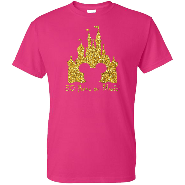 50th Anniversary Disney World T Shirt, Disney 50th Anniversary Shirts, Disney Matching Tee Shirts, Disney Castle Shirt, Screen Printed