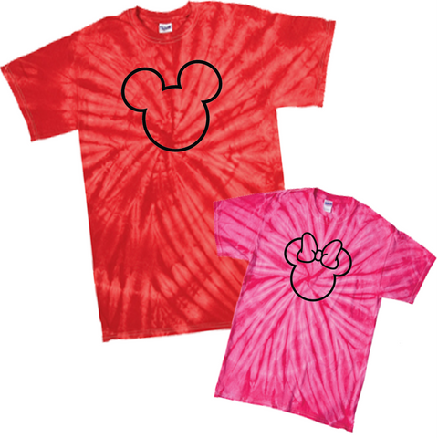 Mickey Minnie Mouse Couples Shirts, Mickey Mouse Tie Dye Shirt, Disney Couples Shirts, Disney Matching Shirts