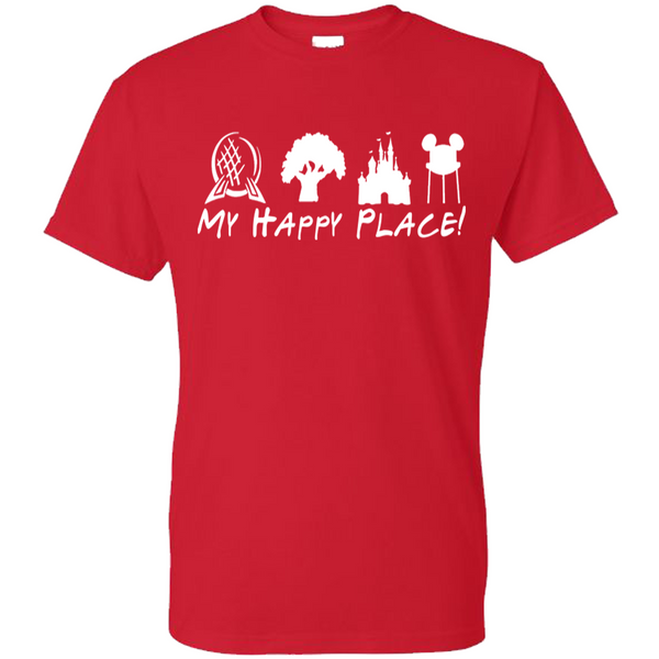 My Happy Place Shirt, Disney Vacation Shirt, Disney Matching Shirts, Disney World Shirt, Disney Family Vacation Tee Shirts