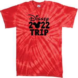 Walt Disney World Characters, Pirates of The Caribbean, Blue Tie Dye T-Shirt, Kids 4T