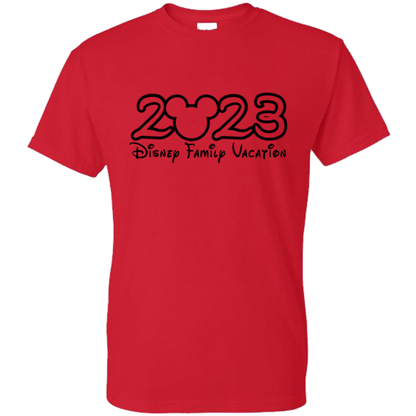 2023 Disney Matching Shirts, Disney Matching Shirts, Minnie Mouse Bow Shirt, Free Personalization! Screen Printed!