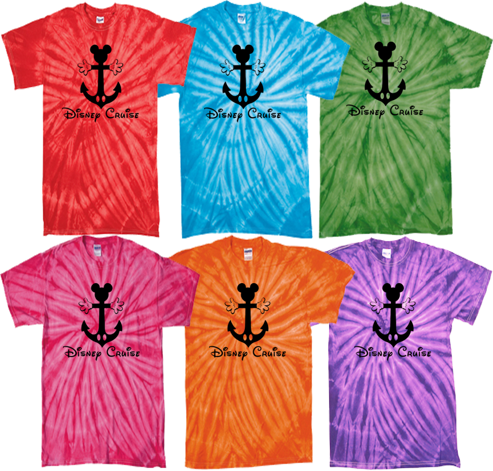 Disney Cruise Line Tie Dye T-Shirt! - Disney Cruise Tie Dye Shirt - Disney Matching Tie Dye Shirt - Family Vacation Matching Tie dye Shirts